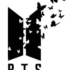 Calcomanía de mariposa BTS/ARMY
