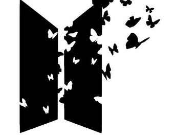 KPOP Butterfly decal