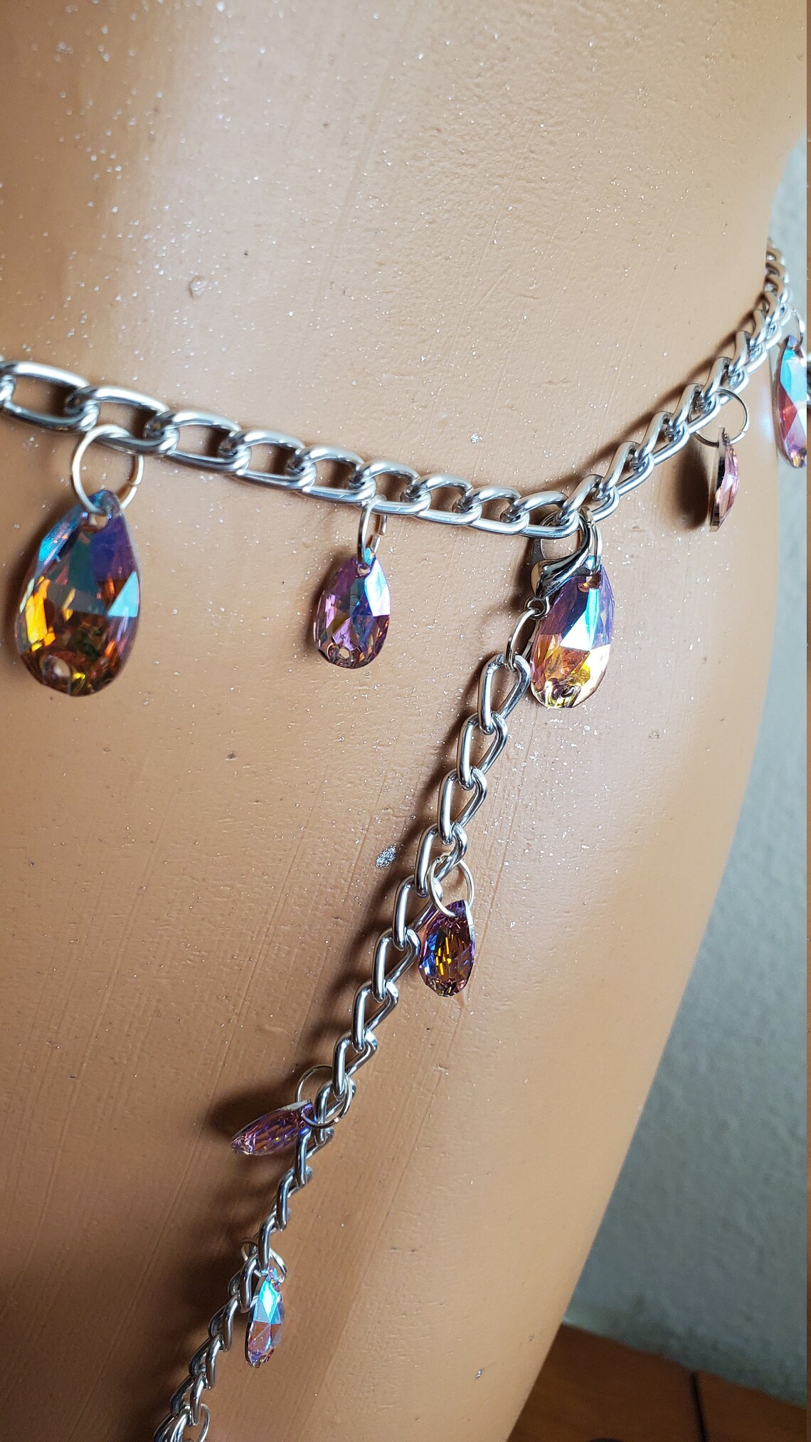 Chain Garter Belt Etsy