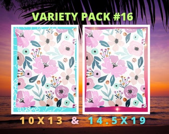 Poly Mailer Variety #16 10x13 & 14.5X19| For Shipping| Boho| Floral| Shipping Envelope| Shipping Bag| Supplies| Packaging| Flowers