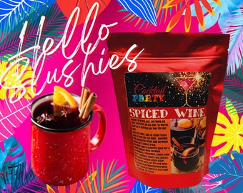 SPICED WINE MIX Wine Slush Mix| Drink| Party Favor| Bachelorette Party| Teacher| Parties| Party Supplies| Day Drinking| Party Food