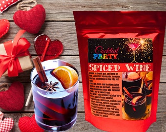 Spiced Wine Mix| Holiday| Mulled Wine| Birthday Gift| Drinking Gifts| Party Favor| Hostess Gift| Adult Party| Housewarming| Gift Ideas