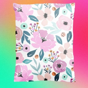 Beautiful Bright Floral 10x13 Poly Mailers| Flowers| For Shipping| Shipping Envelope| Shipping Bags| Summer| Supplies| Cute Packaging