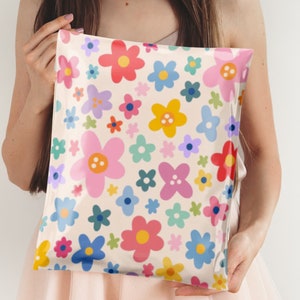 Flower Power 14.5x19 Poly Mailer Floral Shipping Envelope Shipping Bag Mailing Supplies Cute Packaging Pretty Packaging Summer image 7