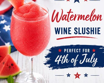 Watermelon Mix| Frozen Cocktail| 4th of July| Tropical Drink| Summer BBQ| Beach Pool Party| Gift Idea| Drink Pouch Ready| Ninja Slushi Mix