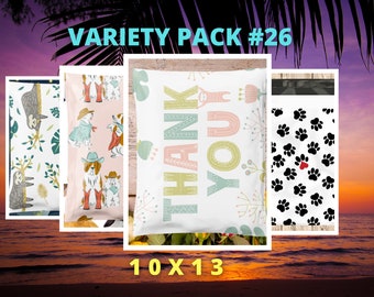 Poly Mailer Variety Pack #26 10x13| For Shipping| Boho| Shipping Envelope| Shipping Bag| Supplies| Packaging| Waterproof| Gift For Her| Bags