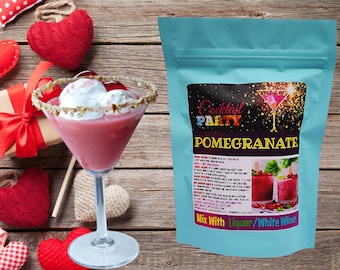 POMEGRANATE Wine Slush Mix| Party Supplies| Gift For Women| Birthday Gift| Drinks| Party Favor| Drink On| Drinking| Gift Ideas| Cocktails
