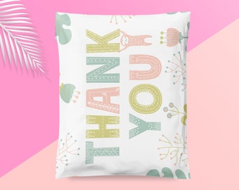 Thank You Sloth 10x13 Poly Mailers| Animal| Jungle| Shipping Envelope| Shipping Bag| Mailing Bag| Supplies| Cute Packaging| Pretty Packaging