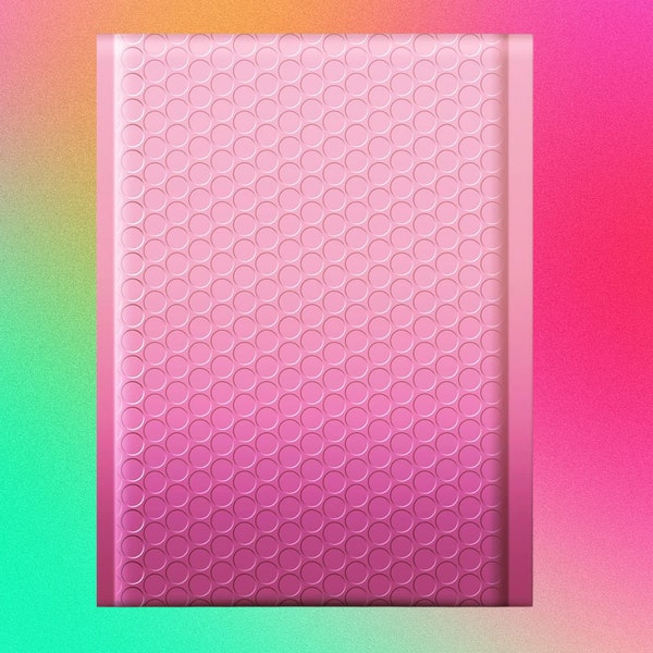 Pink Gradient 6x10 Bubble Mailers| Ombre| Padded| Shipping Envelope| Cute Padded Envelope| Waterproof| Cute Packaging| Protective