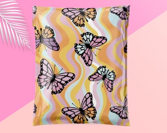 Butterfly 10x13 Poly Mailers| Hippy| For Shipping| Shipping Envelope| Supplies| Cute Packaging| Shipping Bags| Summer| Packaging