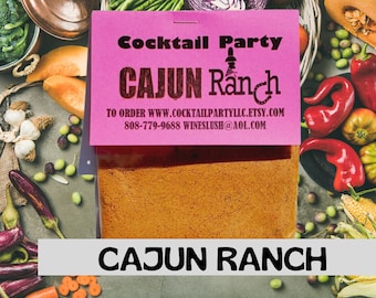 Cajun Ranch DIP| Seasonings| All Natural| No MSG| Gluten Free| Organic| Herbs| Hostess Gift| Spices| Pepper| Party Dip| Chip Dip