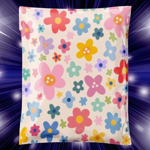 Flower Power 14.5x19 Poly Mailer Floral Shipping Envelope Shipping Bag Mailing Supplies Cute Packaging Pretty Packaging Summer image 4