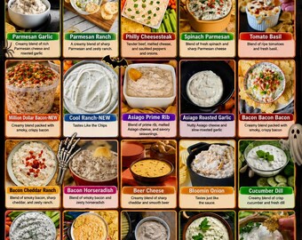 Witch Please Pass the Dip| Spooky Halloween Dip Mixes ALL Flavors Spicy Savory Dessert| Easy Halloween Party Appetizers| Gluten Free