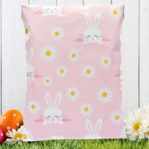 Pink Bunny 10x13 Poly Mailers| Designer Mailers| Easter Shipping| Shipping Envelope| Shipping Bags| Easter Bunny| Small Business| Supplies