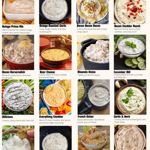 Dip Mixes ALL Flavors Spicy Savory Dessert| Cooking Mixes| Gluten Free| Snack Food| Party Dip| Gift For Him| Holiday| Snack| Party Favors