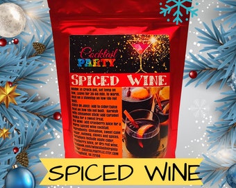 Spiced Wine Slush Mix 2 for 20| Holiday| Christmas| Birthday Gift| Drinking Gifts| Party Favor| Hostess Gift| Adult Party| Housewarming