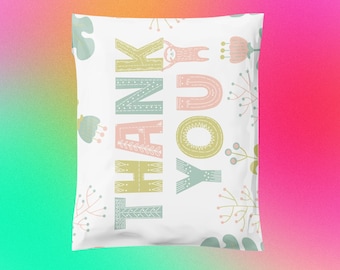 Thank You Sloth 10x13 Poly Mailers| Animal| Jungle| Shipping Envelope| Shipping Bag| Mailing Bag| Supplies| Cute Packaging| Pretty Packaging