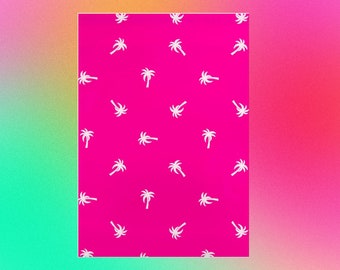 Pink Palm Tree Tropical 14.5x19 Poly Mailers| Beach Theme| Shipping Envelope| Shipping Bags| Mailing| Supplies| Cute Packaging| For Shipping