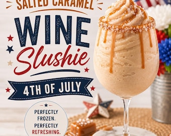Caramelo con sal marina/ Cóctel helado/ 4 de julio/ Bebida tropical/ Barbacoa de verano/ Fiesta en la piscina/ Idea de regalo/ Bolsa de bebida lista/ Ninja Slushi