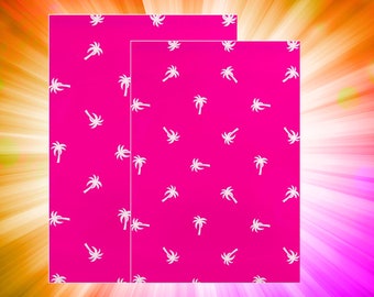 Poly Mailer Variety Pack #8 (10X13, 14.5X19) Pink| Palm Tree| Shipping Envelope| Shipping Bag| Tropical| Cute Packaging| For Shipping