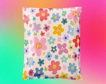 Flower Power 14.5x19 Poly Mailer| Floral| Shipping Envelope| Shipping Bag| Mailing| Supplies| Cute Packaging| Pretty Packaging| Summer