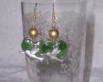 Schwalben Liebe - Ohrringe  Vogel - Earrings Ohrhänger