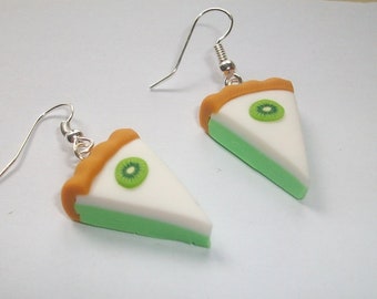 Earrings kiwi cream cake tarte earrings helgasfashion