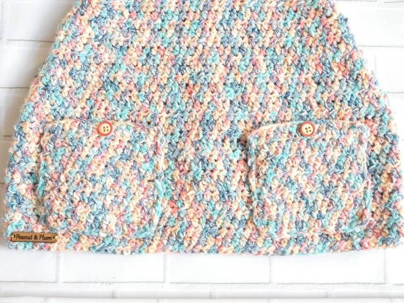 Girls crochet cotton dress digital pattern image 4
