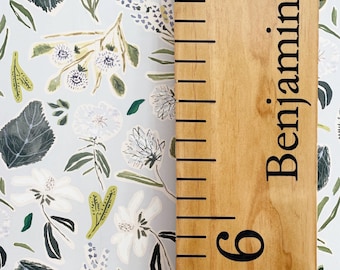 Wooden Growth Ruler – Heirloom Family Engraved Height Chart