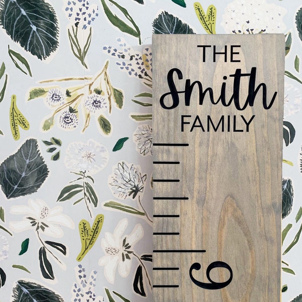 Custom Wall Growth Chart Etsy