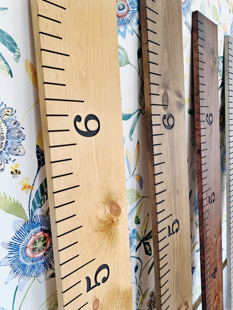 Custom Engraved Wooden Ruler Growth Chart Isabel Edition Etsy