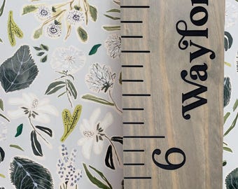 Custom Engraved Wooden Growth Chart: Heirloom Nursery Decor
