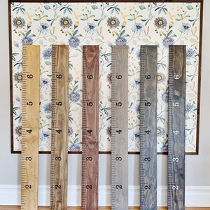 Engraved Wooden Growth Chart Ruler: Personalized Nursery Decor