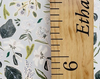 Custom Growth Chart for Kids – Engraved Wooden Ruler for Nursery Wall Decor