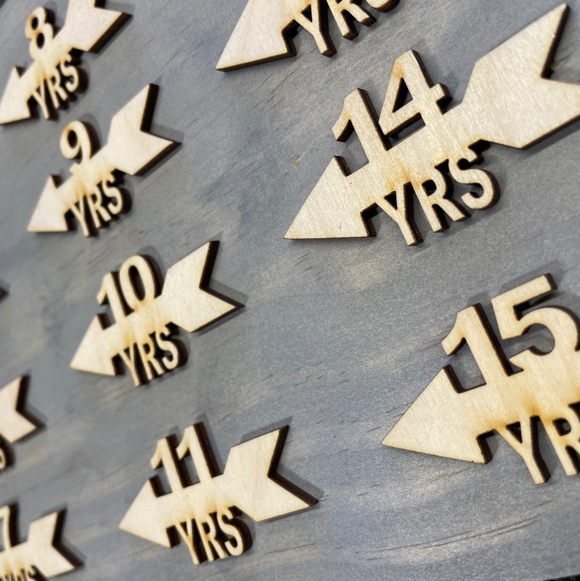 Wooden Height Markers Growth Chart Markers Arrow Height Etsy