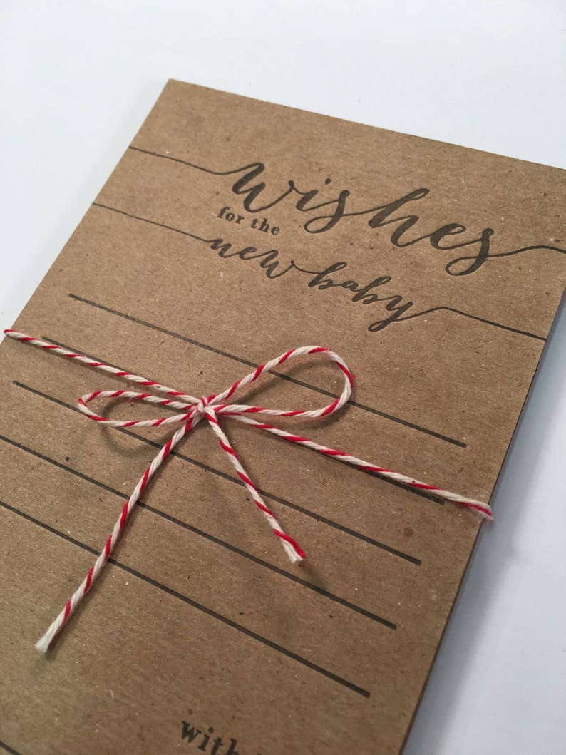 Wishes for the New Baby Letterpress Note Card Set 10 Pack Etsy