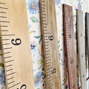 Heirloom Modern Housewarming Nursery Childhood Height Chart Growth Boy Girl Wooden Wall Ruler Personalized Custom Infant Family Engraved Name Infant Numbers Gift Baby Newborn Kids Mom on Etsy