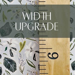 Engraved Growth Chart: Width Upgrade