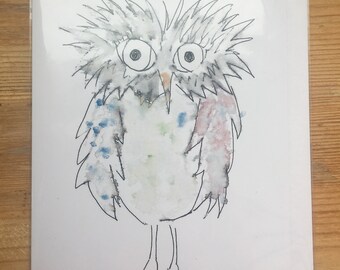 Greeting card-‘Night Bird’