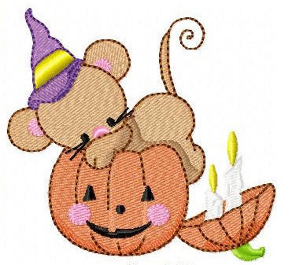 12 X Cute Halloween Embroidery Designs Machine Embroidery Etsy
