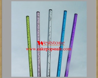 Green 50pcs 6 X 5/32 Plastic Lollipop Sticks for Cake Pops 