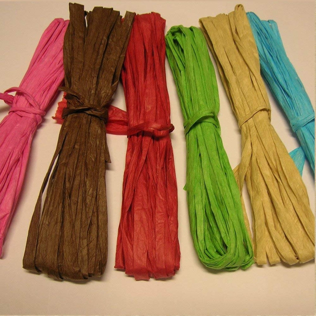 Square Paper Raffe Paper Raffia 6 Colors 120 Ft (36 M) for Christmas Party - Etsy