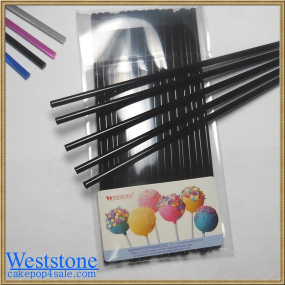 50pcs 6 15cm Black Lollipop Sticks for Cake Pops or Lollipop Candy