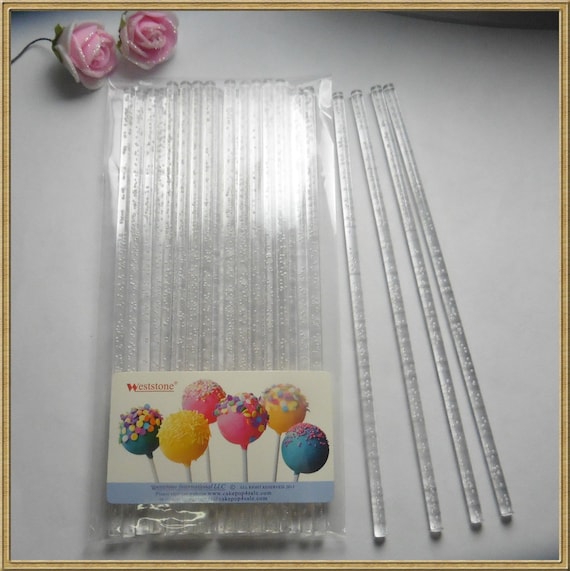 50pcs 6 15cm Clear Bubble Acrylic Sticks for Cake Pops Lollipop Candy Clear  Bubble 