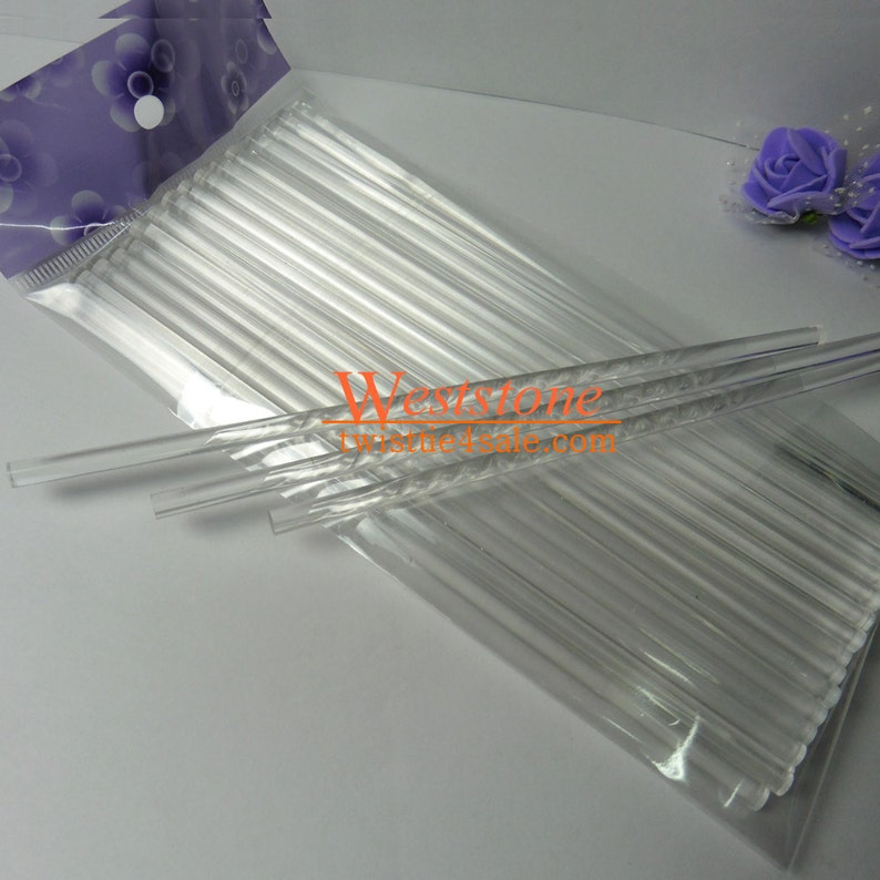 50pcs 8 20cm Crystal Clear Lollipop Sticks for Cake Etsy Canada