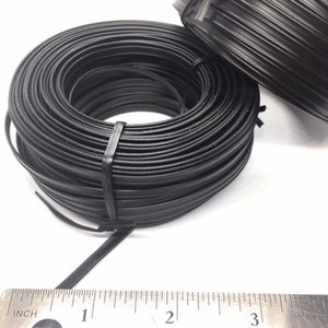100ft (30m)  x 4mm  Plastic Twist Ties  Double Wire Spool, washable for Nose Bridge Strips for DIY face Mask -  Black