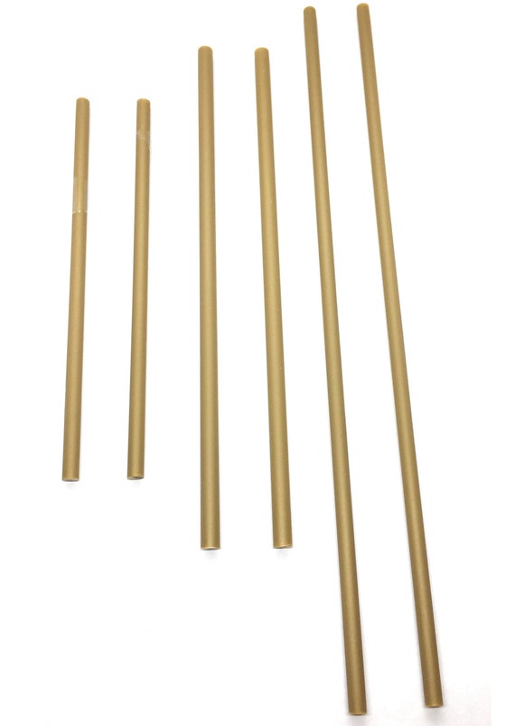 Gold Sticks 50pcs 4, 6 or 8 X 5/32 Plastic Solid Lollipop Sticks for Cake  Pops 