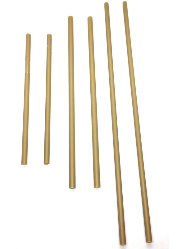 Gold Sticks 50pcs 4, 6 or 8 X 5/32 Plastic Solid Lollipop Sticks