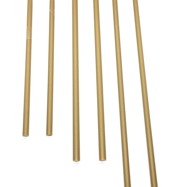 Gold Sticks - 50pcs 4", 6" or 8" x 5/32" Plastic solid Lollipop Sticks for Cake Pops