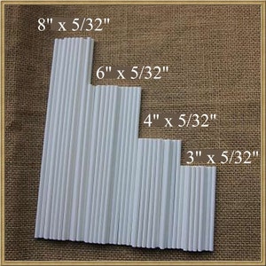 100pcs  Lollipop Sticks - 100pcs of each 8&quot;, 6&quot;, 4&quot; and 3&quot; For Cake Pops